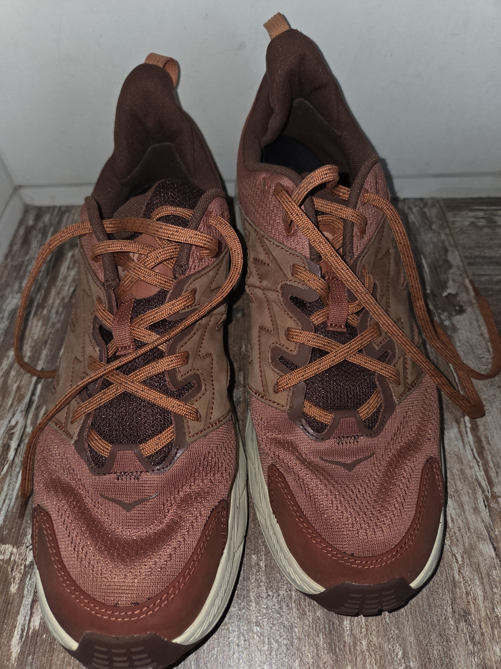 Men's Brown Athletic Lace-Up Sneakers HOKA MEN'S